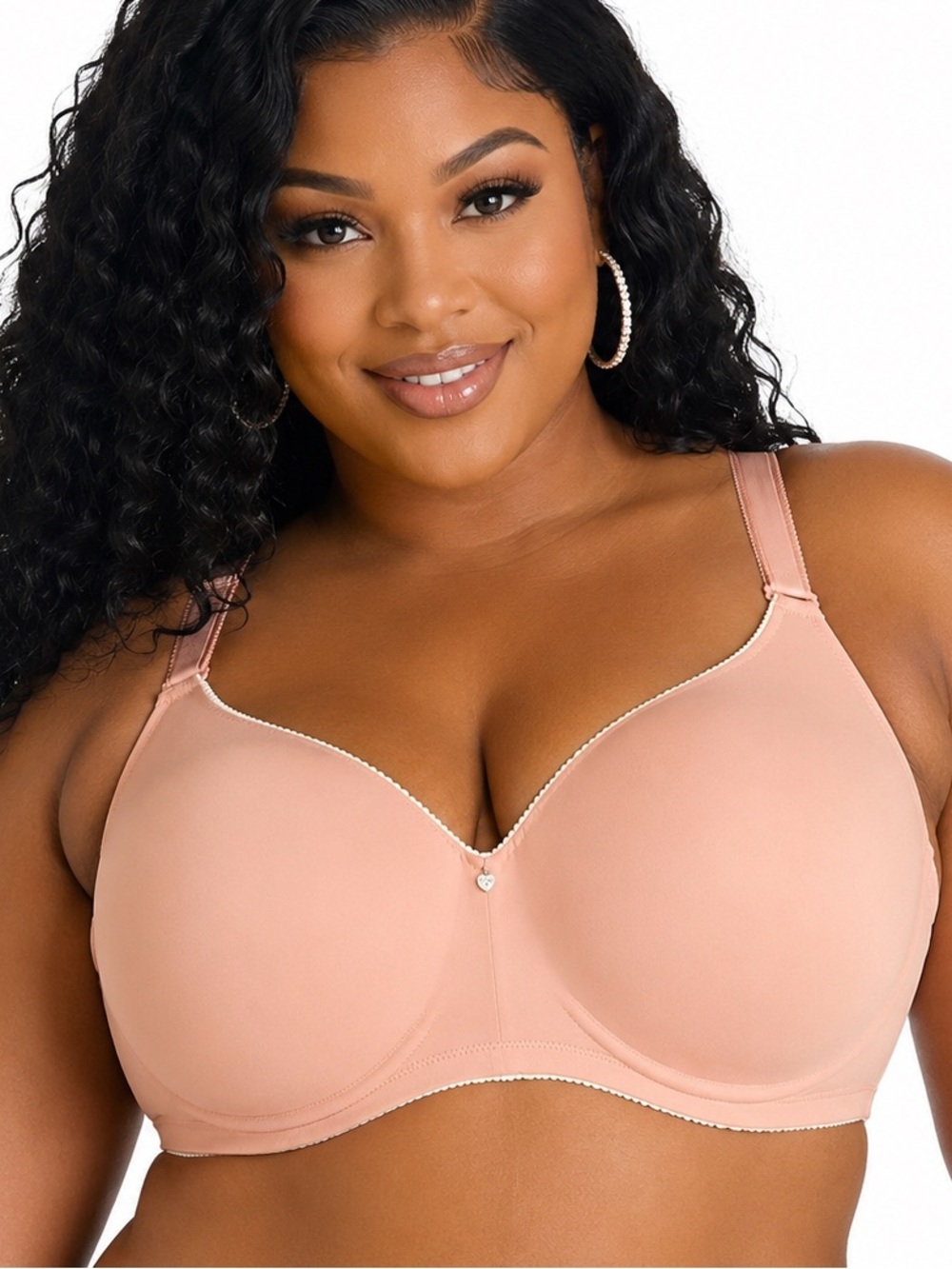 NWT Adore me Dark Beige Full Coverage Wireless bra sz 42G